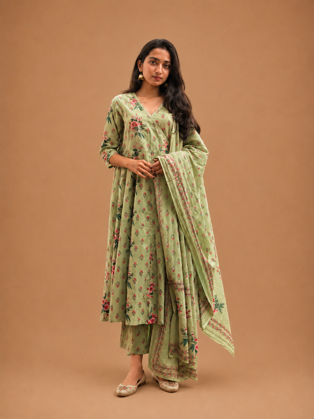 Gulmohar Angarakha Suit Set